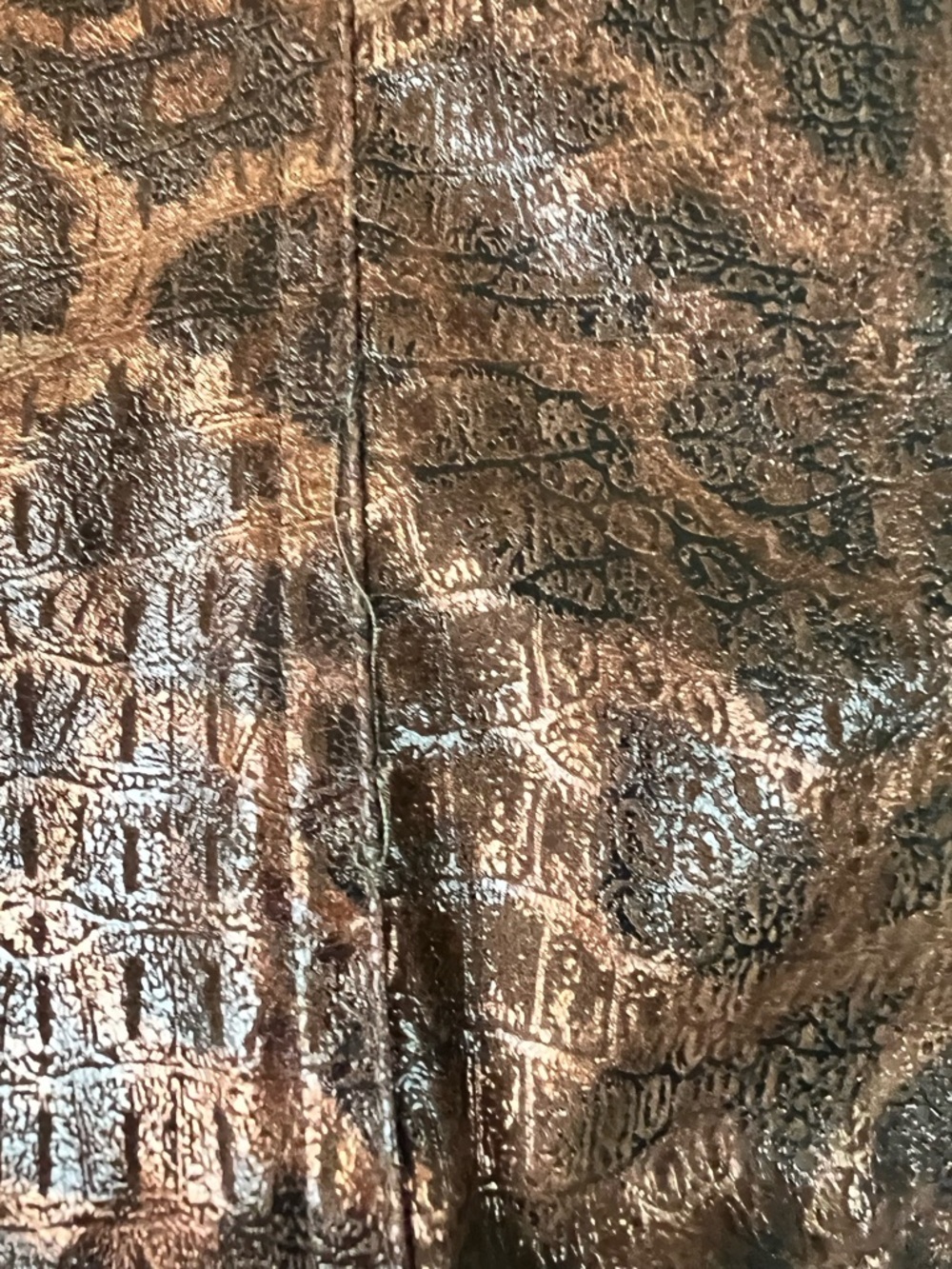 erin london animal print jacket with a textured, snakeskin-like embossed finish - Picture 8 of 12